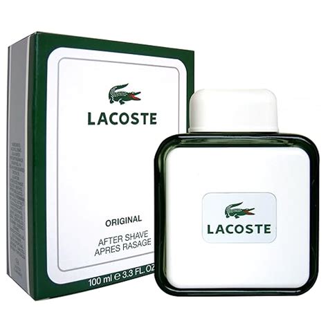 lacoste original aftershave for men.